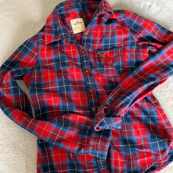Hollister Plaid Lumberjack Button Up 🪵 - Picture 3 of 6